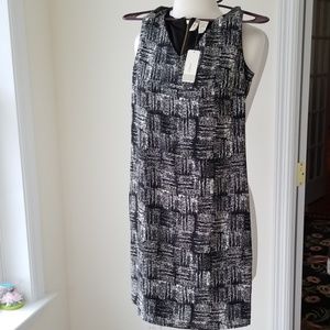 JAPNA Black & White Sleeveless Dress